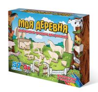 Набор "Моя деревня" фигурки для росписи, 57 шт.